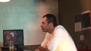DaddyBreeding.com - Twink sub takes cum in mouth after bareback pounding until he gul