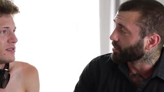 SayUncleNetwork.com - Bearded stepdad raw ass drills his young twink stepson after an