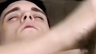 JoeSchmoeXXX.com - Sexy and horny twink Aiden wanks his cock for some cash