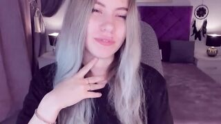Big tits Ukrainian amateur teen SimaDark spreads pussy on webcam