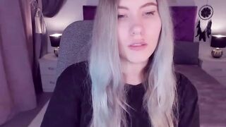 Big tits Ukrainian amateur teen SimaDark spreads pussy on webcam
