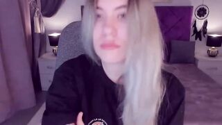 Big tits Ukrainian amateur teen SimaDark spreads pussy on webcam