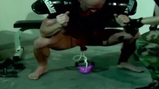 MuscleJockBound.com - Wildcats fan's naughty workout turns into a bondage and dominat