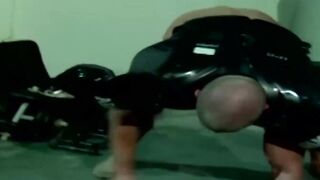 MuscleJockBound.com - Wildcats fan's naughty workout turns into a bondage and dominat