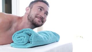 BuddiesNextDoor.com - Two sexy muscle hunks enjoy a relaxing post-massage fuck sessio