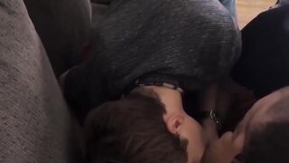 GayStepBros.com - Stepbrother's big dick fills twink's raw ass in a passionate encoun
