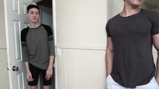 GayStepBros.com - Insatiable buddy gets spit roasted and barebacked by stepbrothers