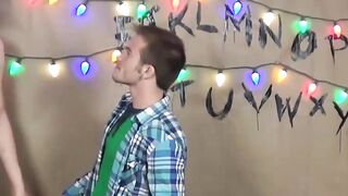BarebackGayPorno.com - FTM twink Luke Hudson deepthroats Zack Grayson's massive cock