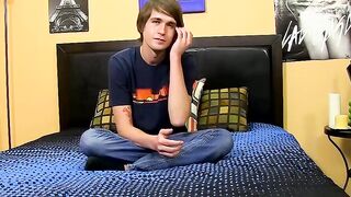 BoyObsession.com - 20yo twink's nice cock wanking till cum explosion