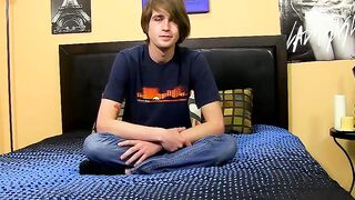 BoyObsession.com - 20yo twink's nice cock wanking till cum explosion