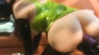 PussyCatsLatex.com - Gas masked submissive's spanked and dominated scene