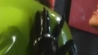 PussyCatsLatex.com - Gas masked submissive's spanked and dominated scene