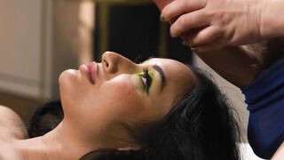 ADULT TIME - FUTA Girl Avery Ebony And Aiden Starr Happy Ending Strokes! GUSHING FUTANARI CUMSHOTS