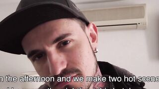 Horny stud Gael grabs inked Kendros huge boner and eats it like dessert