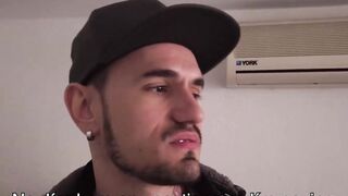 Horny stud Gael grabs inked Kendros huge boner and eats it like dessert