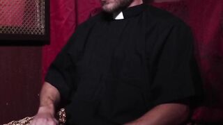 FatherXXX.com - Bishop's confession turns into a wild holy fuck fest