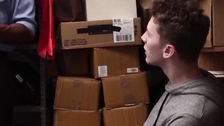 Petite twink Shoplifter Swallows Hard fucker Officers BBC Hoe 2