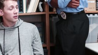 Petite twink Shoplifter Swallows Hard fucker Officers BBC Hoe 2
