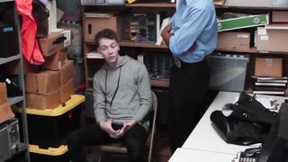 Petite twink Shoplifter Swallows Hard fucker Officers BBC Hoe 2