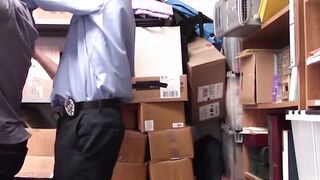 Chubby shoplifter Gets Banged Hard by BBC security officer Hoe 2