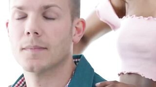 FantasyXXXMassage.com - Demi Sutra's dark tits massage before intense pussydrilling
