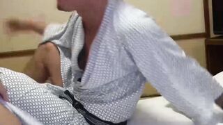 Dominant beefy hunk Rikiya makes a good use of Rios tight asshole