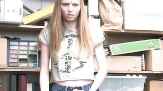 ShopliftersPunished.com - Cute teen Ava Parker rides big dick paying the pussy price