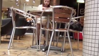 NipponSexTV.com - Japanese babe filmed upskirt by sneaky voyeur outdoors