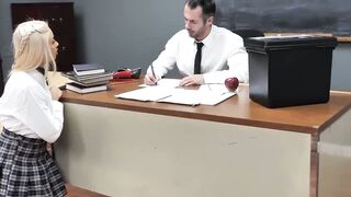 InkSpiring Orgasm Sweeping the Office and Sweeping Her Off Her Feet