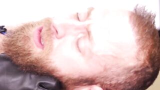 FuckThatHole.com - Rough rope bondage bareback fuck for hairy bear daddy and his tiny