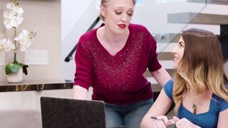 ADULT TIME - Enjoys Step-Daughter Chanel Camryn Seduces Stepmom Dee Williams And Eats Her Twat!