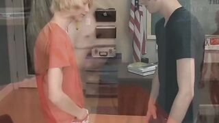 Pierced twink Aidan Chase drills Preston Andrews hardcore