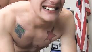 Tattooed Dayn Murphy pounded hard doggystyle in new school