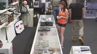 Fine ass chick gives herself to a big dicked pawnbroker