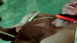 MuscleJockBound.com - Handsome jock's post-gym bondage session with ropes, chains, an