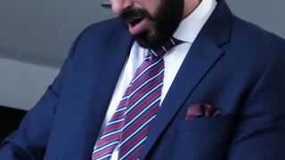 PlayingMen.com - Classy stud blindfolded before throat fuck and drilling in passionat
