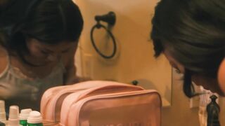 VIRGIN TABOO Thin Pervert Voyeur Lulu Chu Is Caught Masturbating While Peeking At DILF Next Door