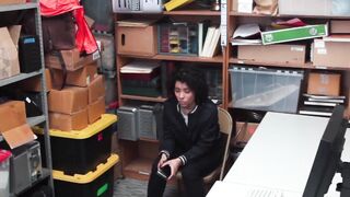Beautiful ebony chick Maya Morena fucked for shoplifting