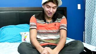 BoyObsession.com - Naughty twink's hard dick jerk off and ass dildoing fun