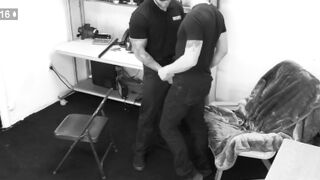 Hot tattooed guard Jeremiah Cruze creampied in the ass by troublemaker Ty Roderick Hoe 2