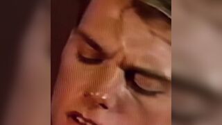 Young jock Eric Radford wants to cum hard so he jerks his dick while fondling his bal