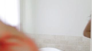 Round titted Armani Black lets a man enter her gagging mouth and wet twat