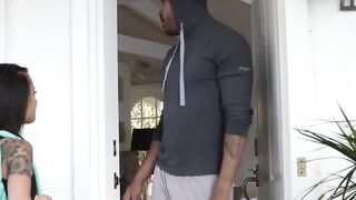 SmallGirlsInPorn.com - Horny slut Alex More takes a big hard cock in her tight asshol