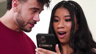 NURU STROKES - Adorable Black Ameena Green Has A Unique Slippery Gift For Her Bf