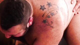 HardcoreBears.com - Drilling the ass hole of an adorable big booty bear real deep and
