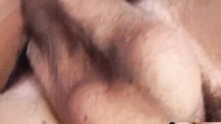 MachoIO.com - Handsome young guy grabs his hairy cock and jerks off solo