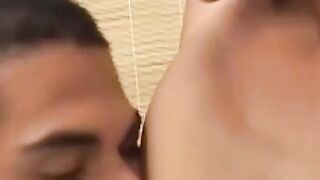 OTBXXX.com - Thirsty latino twink gets bent over and fucked bareback before taking a