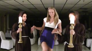 Adorable teen girls have to prove how big sluts they can be