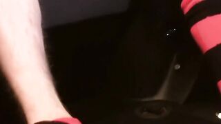 BoyDesire.com - Alex Silvers' intense tattooed cock stroking in a van