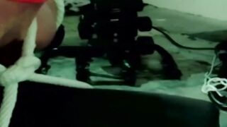 MuscleJockBound.com - Bondage gay's fingers and jerking off session during an intense